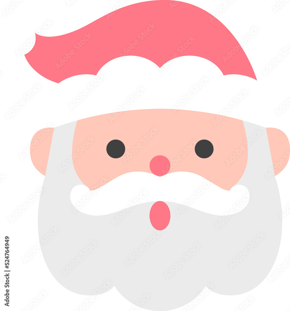 santa claus face flat icon santa claus face flat icon