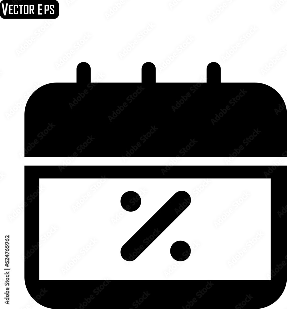 Calendar Icon Vector illustration on white background..eps