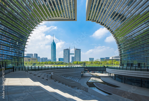 Changzhou City, Jiangsu Province, China Cultural Square and Modern Media Building, Municipal Government Office Building