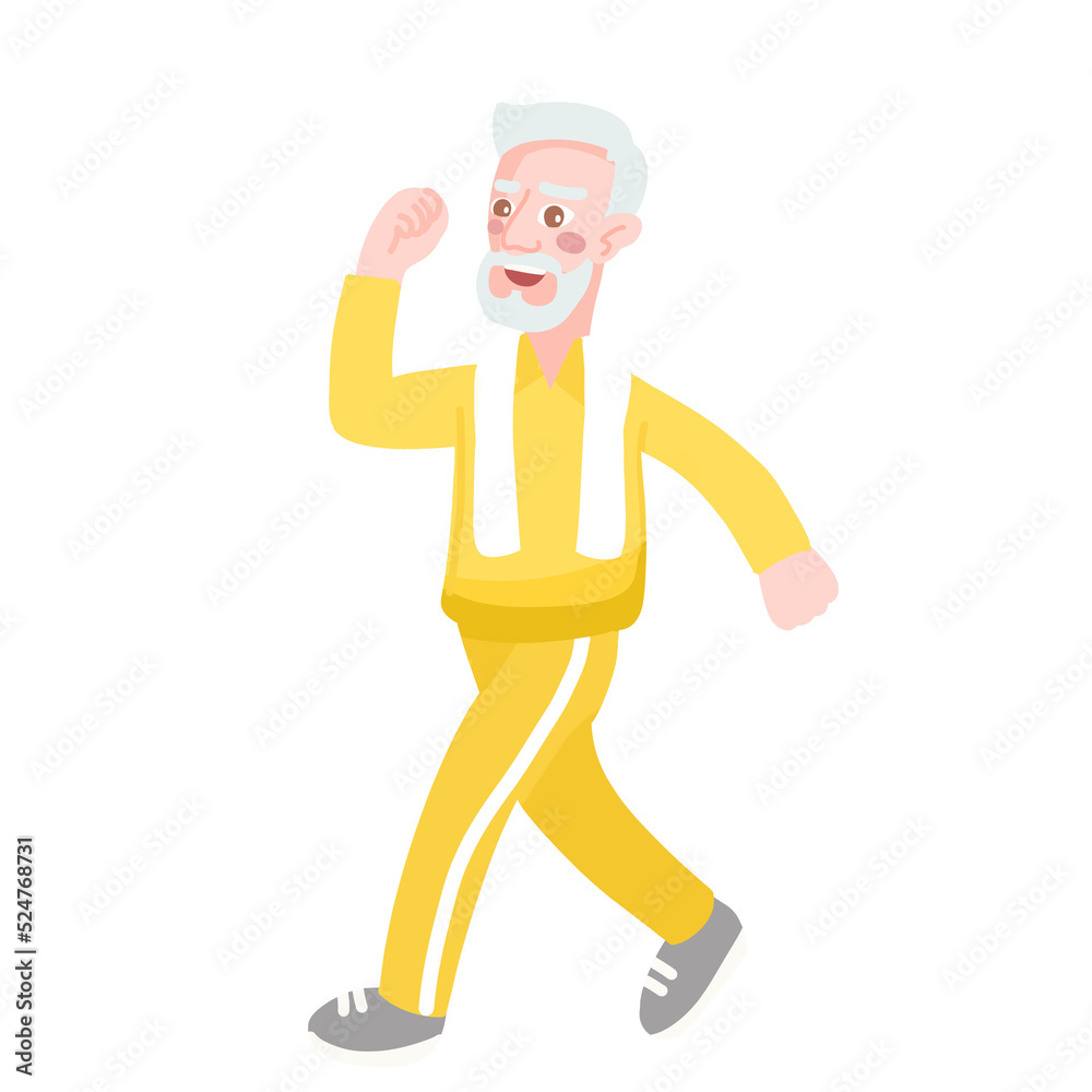 old man fitness and exercise