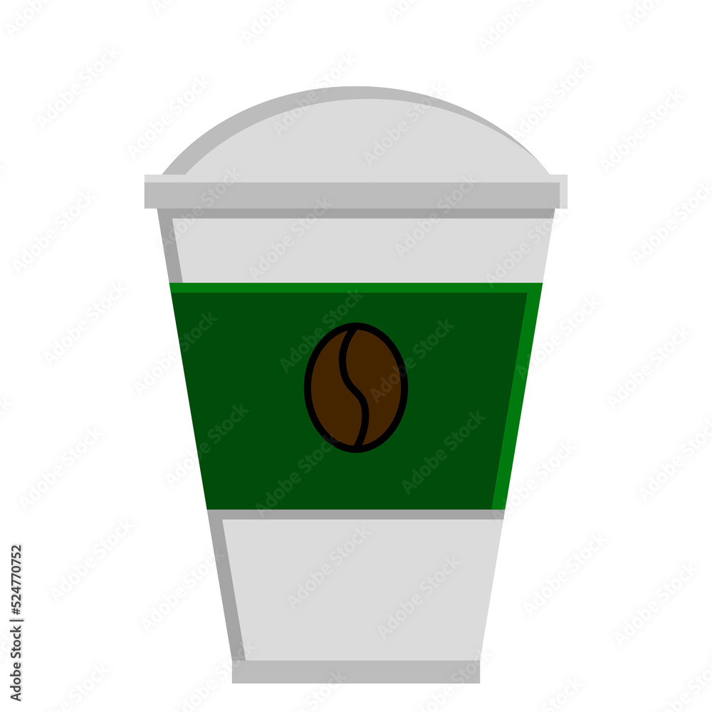iced coffee cup flat design iced coffee cup flat design
