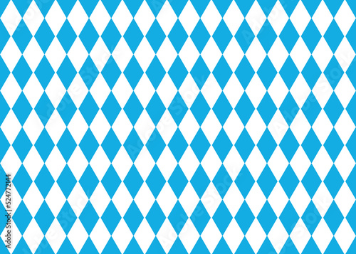 Seamless bavarian rhombic pattern. Oktoberfest. Vector graphics.