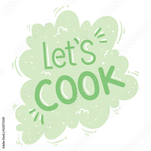 lets cook lettering