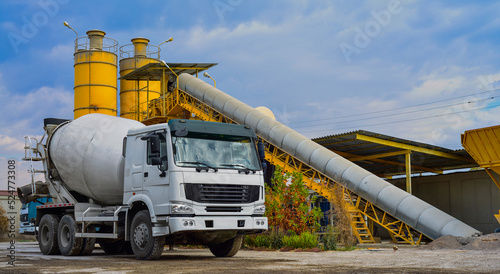 Photos Concrete mixer truck