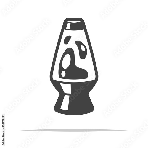 Lava lamp icon transparent vector isolated