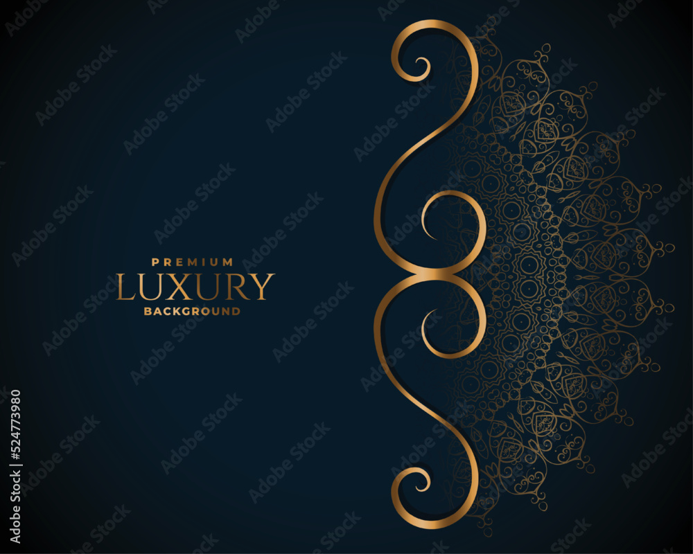 stylish golden roal mandala design invitation template stylish golden roal mandala design invitation template