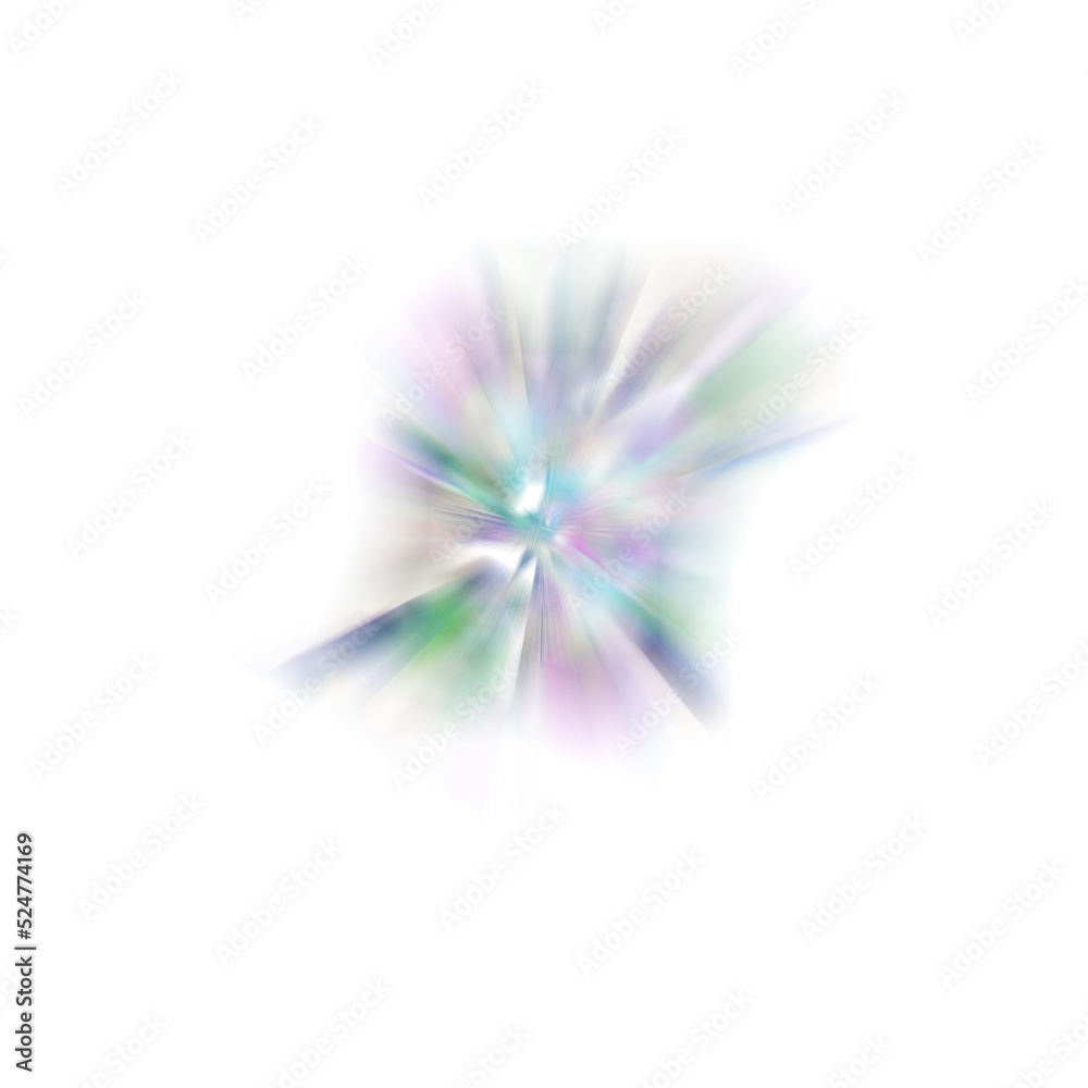 Fototapeta premium An abstract transparent motion blur burst shape.