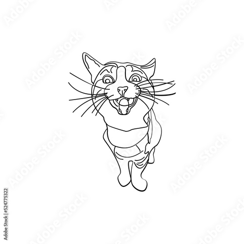 Wall Mural Cat animal sketch art