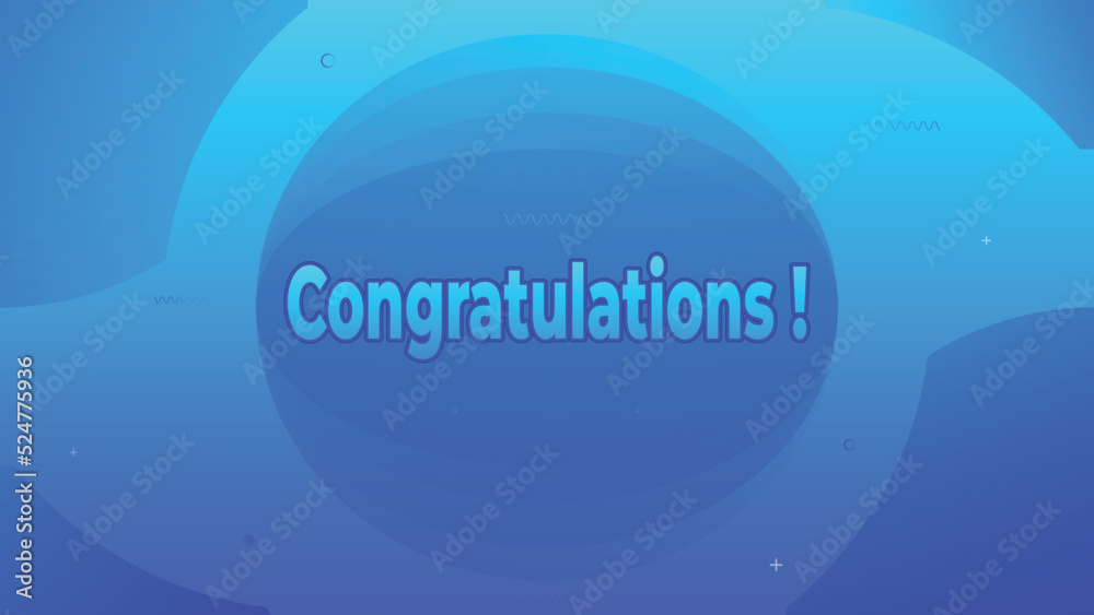Congratulations banner and sign with colorful background design Congratulations banner and sign with colorful background design