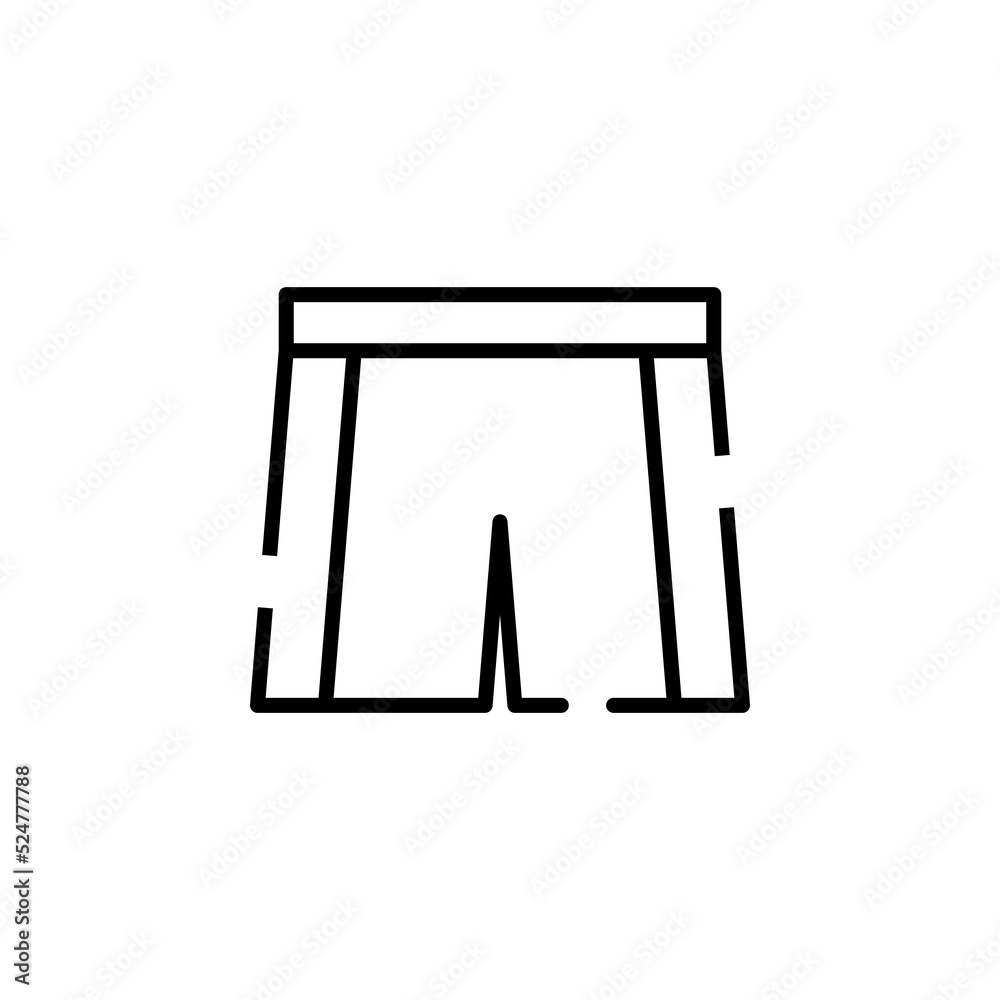 Shorts, Casual, Pants Dotted Line Icon Vector Illustration Logo Template. Suitable For Many Purposes. Shorts, Casual, Pants Dotted Line Icon Vector Illustration Logo Template. Suitable For Many Purposes.