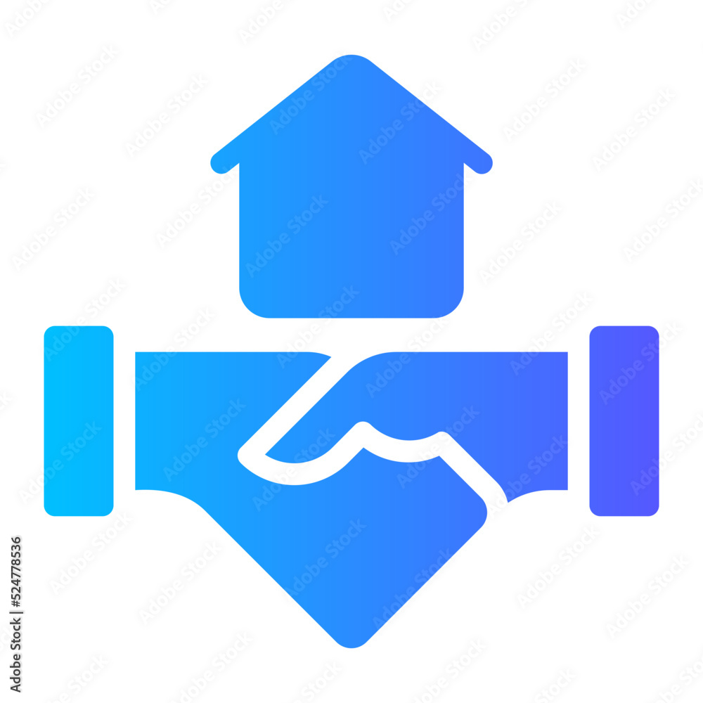 shaking hands gradient icon shaking hands gradient icon