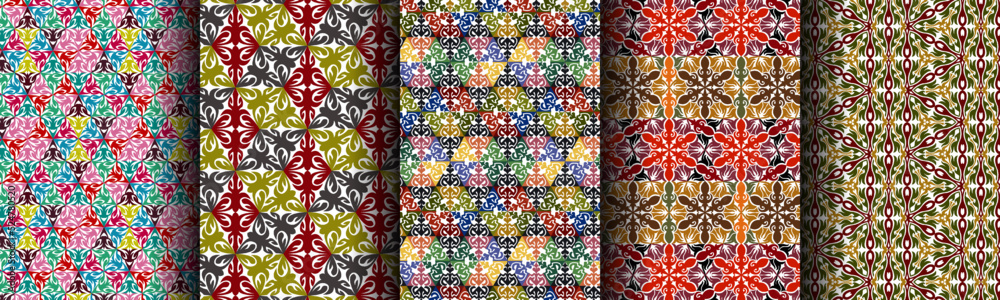 modern ethnic abstract background pattern bundle