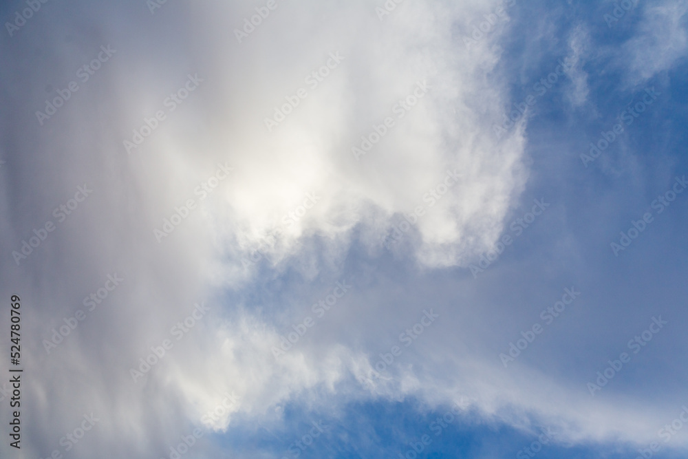 Clouds in blue sky