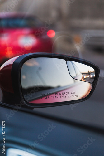 Side view mirror on car © Shane Cotee