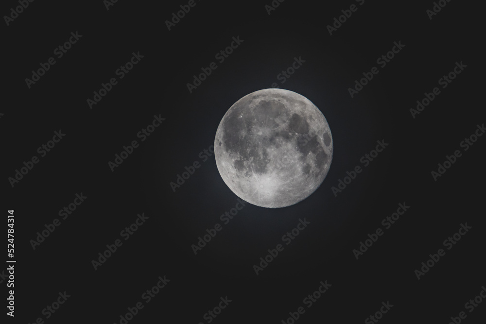 Full moon darkened by clouds Full moon darkened by clouds