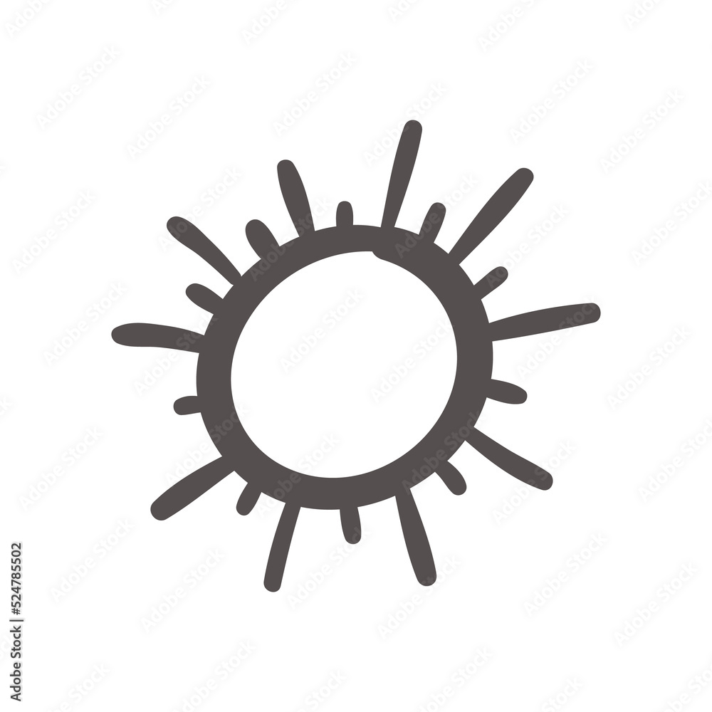 hand drawn cute cartoon character sun set summer solar radiation element hand drawn cute cartoon character sun set summer solar radiation element