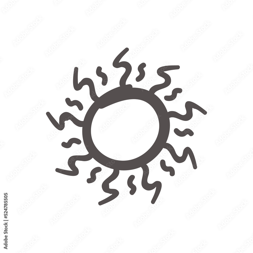 hand drawn cute cartoon character sun set summer solar radiation element hand drawn cute cartoon character sun set summer solar radiation element