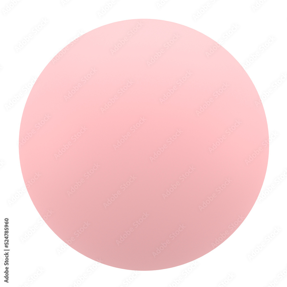 Pink plastic ball on a white background. 3d render. Pink plastic ball on a white background. 3d render.