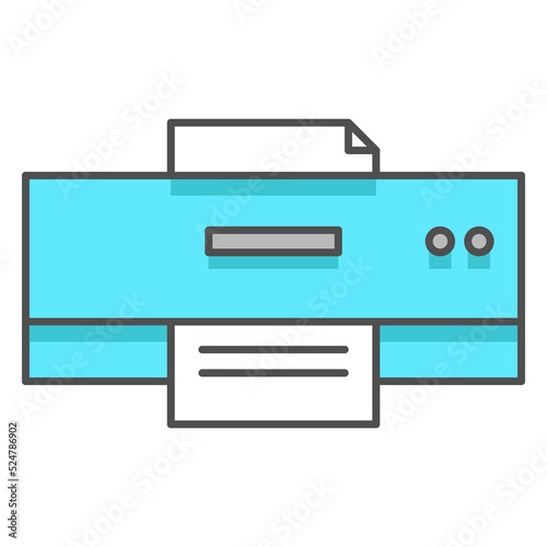 Printer Icon Office equipment Illustration
