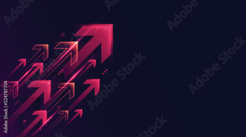 Modern abstract arrows moving at high speed. Dynamic motion. Technology movement pattern for banner or poster design. Vector EPS10..