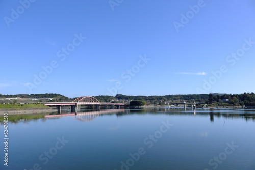 千葉県高滝湖加茂橋の風景