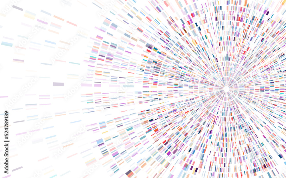 Obraz premium Dna test infographic. Genome sequence map.