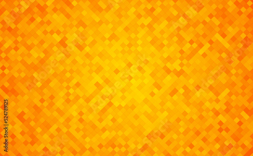 Abstract orange mosaic background, geometric elements