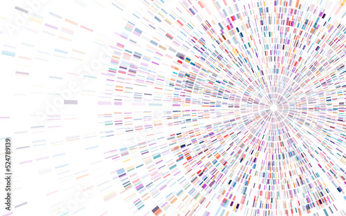 Dna test infographic. Genome sequence map.
