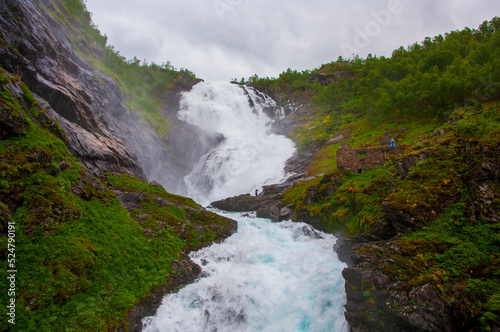 ノルウェーのショースの滝
