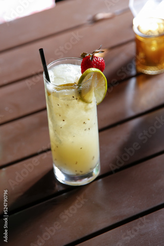 Wallpaper Mural A view of a yellow colored cocktail in a highball glass. Torontodigital.ca