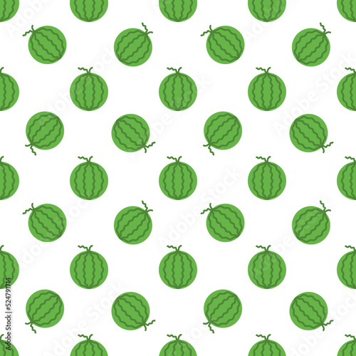 Cartoon watermelon seamless pattern background.