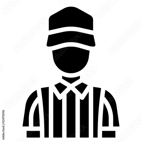 REFEREE glyph icon