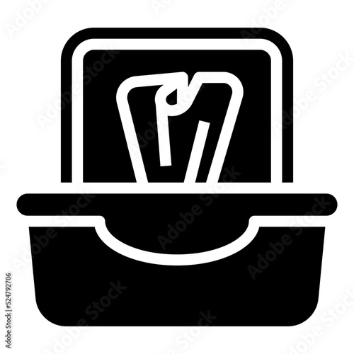 WIPES glyph icon