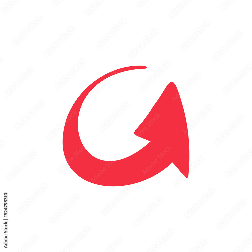 hand drawn zigzag arrow icon isolated on a white background hand drawn zigzag arrow icon isolated on a white background