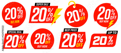 20 percent off best sale red tag template