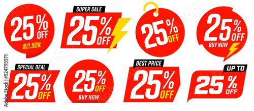 Obraz na płótnie 25 percent off best sale red tag template w salonie