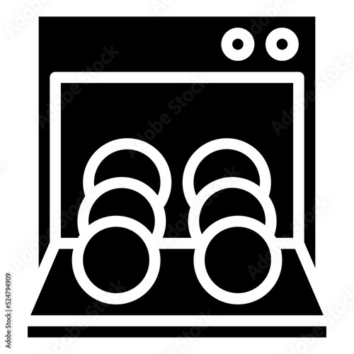 DISHWASHERS glyph icon