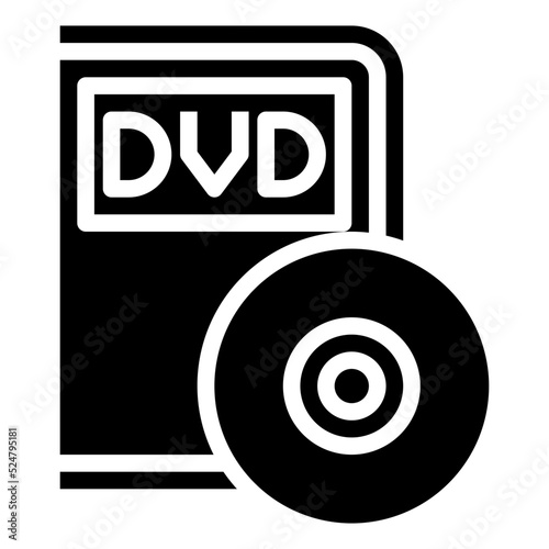 DVD glyph icon photo