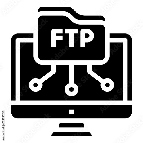 FTP glyph icon