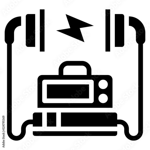 DEFIBRILLATION glyph icon
