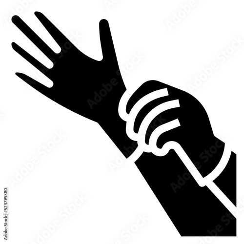 GLOVES glyph icon