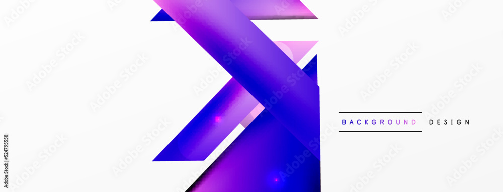 Abstract background. Simple color geometric shapes composition with 3d effect, lights and shadows. Vector Illustration For Wallpaper, Banner, Background, Card, Book Illustration, landing page