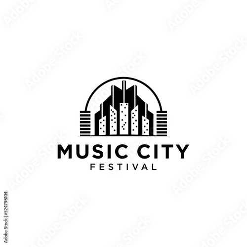 Photography Music City Festival Logo Design