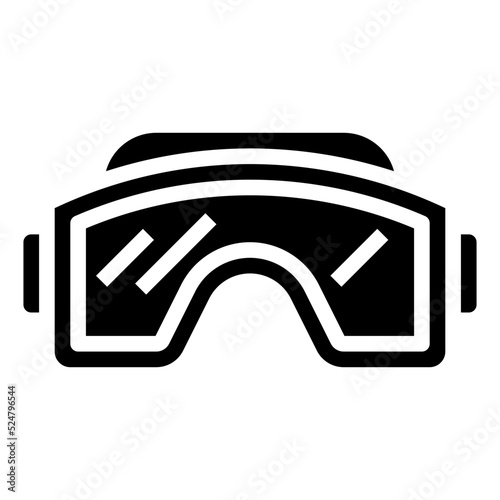 PAINTBALL GOGGLE glyph icon