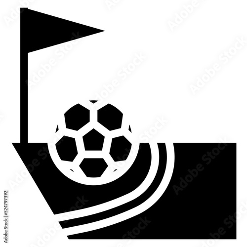 CORNER KICK glyph icon