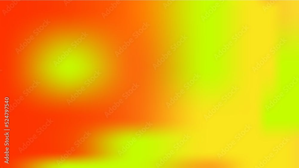 abstract blurred gradient green orange background illustration