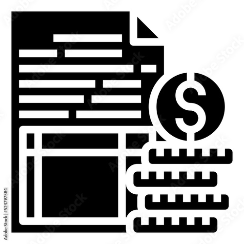 ACCOUNTS RECEIVABLE glyph icon