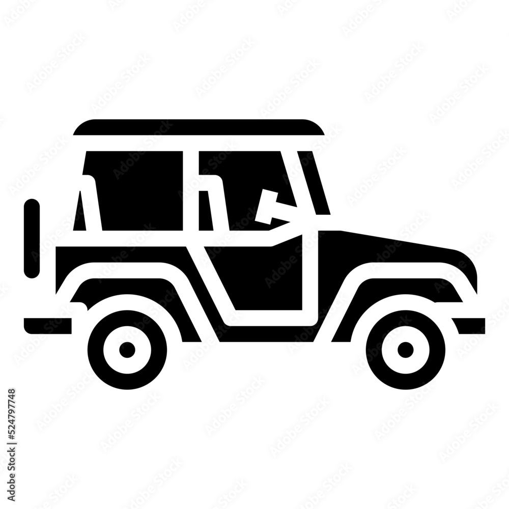 JEEP glyph icon JEEP glyph icon