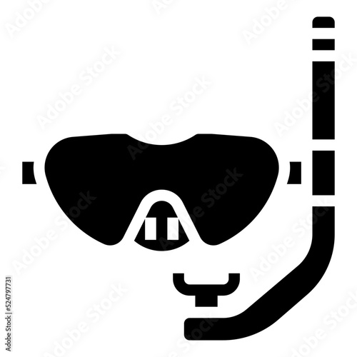 DIVING MASK glyph icon