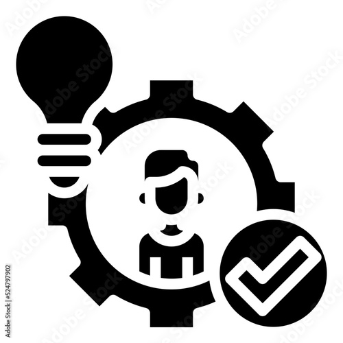 COMPETENCE glyph icon